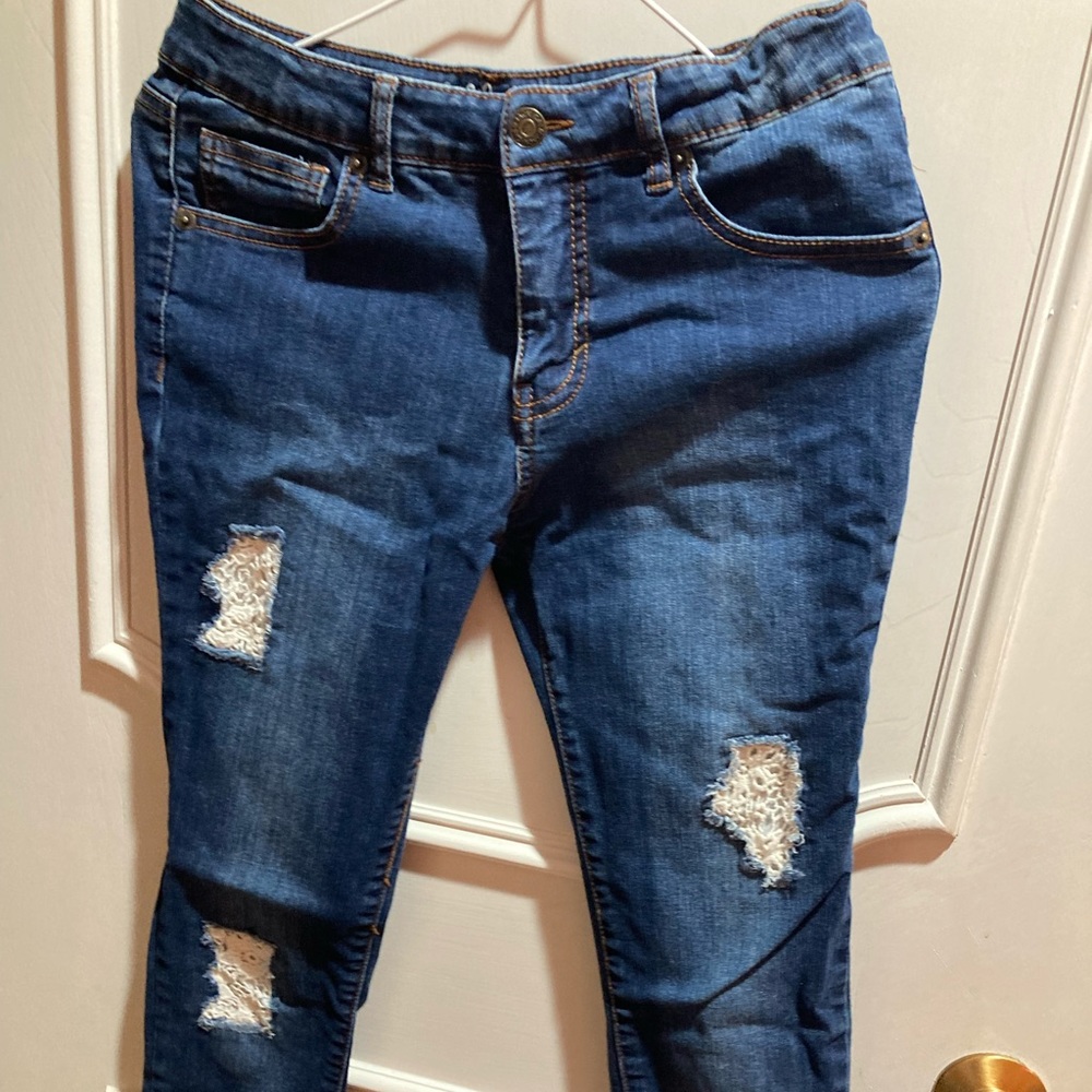 Cat & Jack Blue Patch Jeans